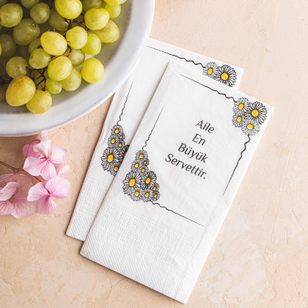 Baskılı Peçete ( Aile ) 24'lü Paket