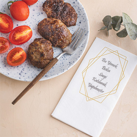 Baskılı Peçete ( Bolca Sevgi ) 24'lü Paket