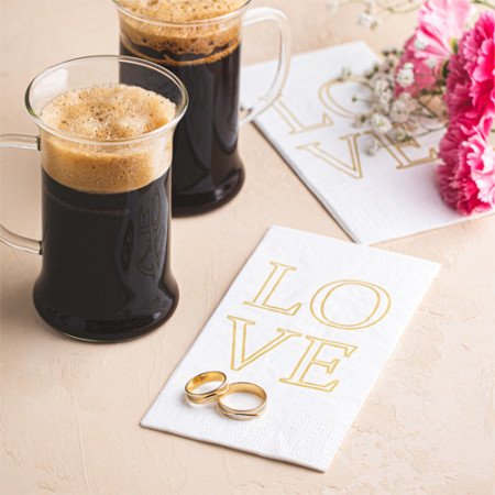 Love Baskılı Peçete 24 Adet