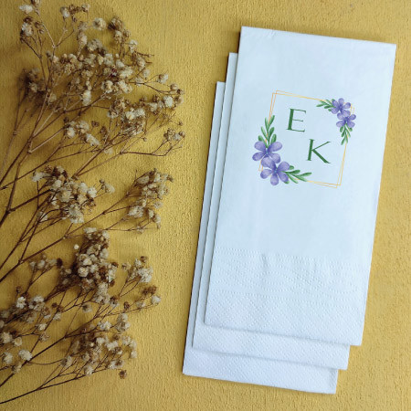 Geranium Kişiye Özel Peçete