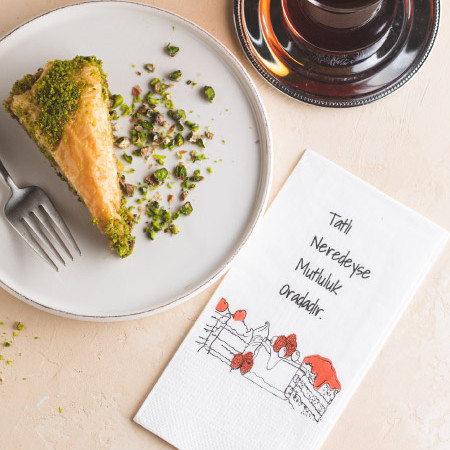 Tatlı Mottolu Baskılı Peçete 24'lü Paket